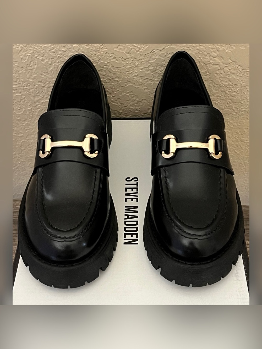 Steve Madden Women's Lando Black Color Leather Pumps Size-8.5